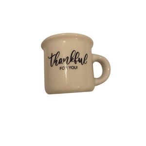 Hobby Lobby Thankful For You Mug Candle Holder Home Decor Ceramic